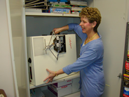 The Model PT Autopen is easily moved and can be stored in standard shelving systems